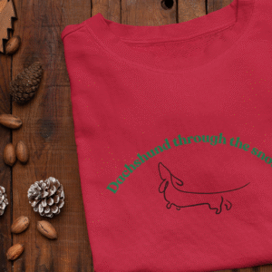 Sweater: Dachshund through the snow