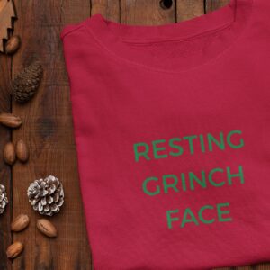 Sweater: Resting Grinch face